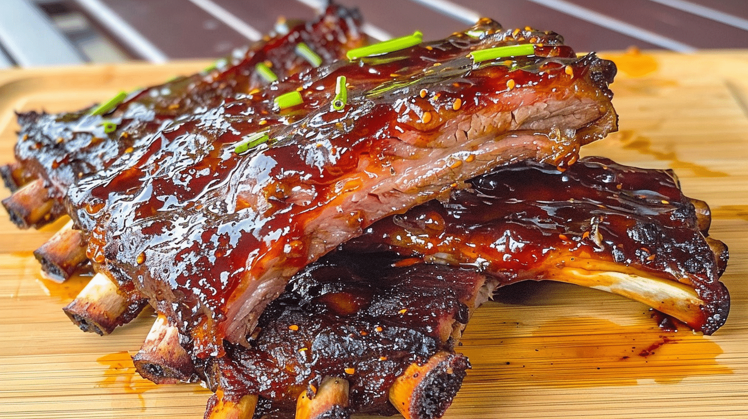 BBQ Ribs with Honey Garlic Glaze
