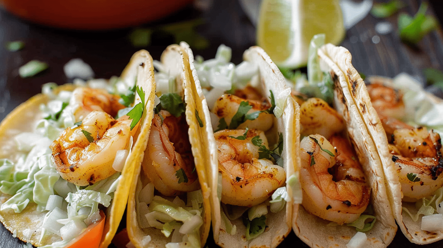 Shrimp Tacos with Garlic for Zesty Flavor