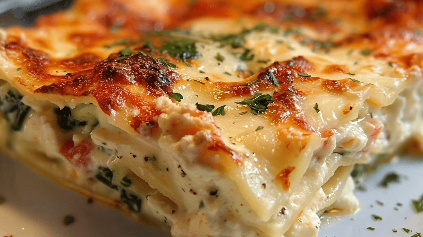 Lasagna Alfredo: Creamy Spinach and Chicken Delight