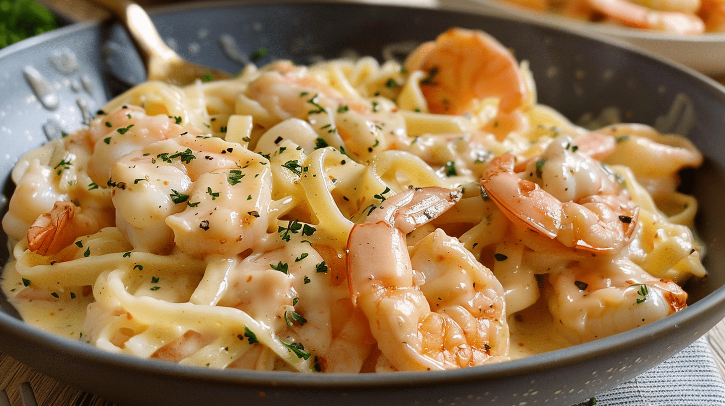 Alfredo Shrimp Fettuccine: A Creamy Delight