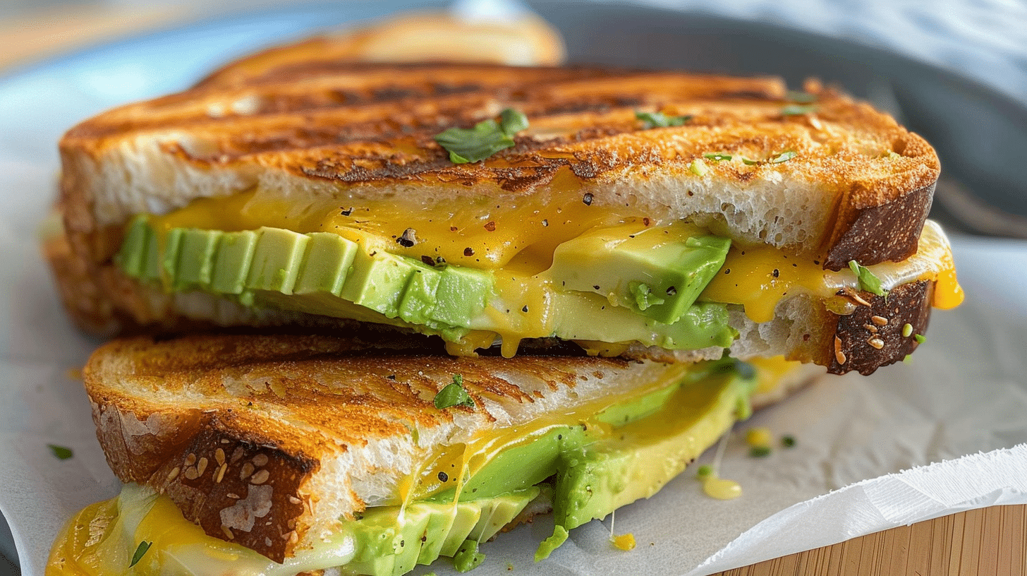 Grilled Cheese with Avocado Delight