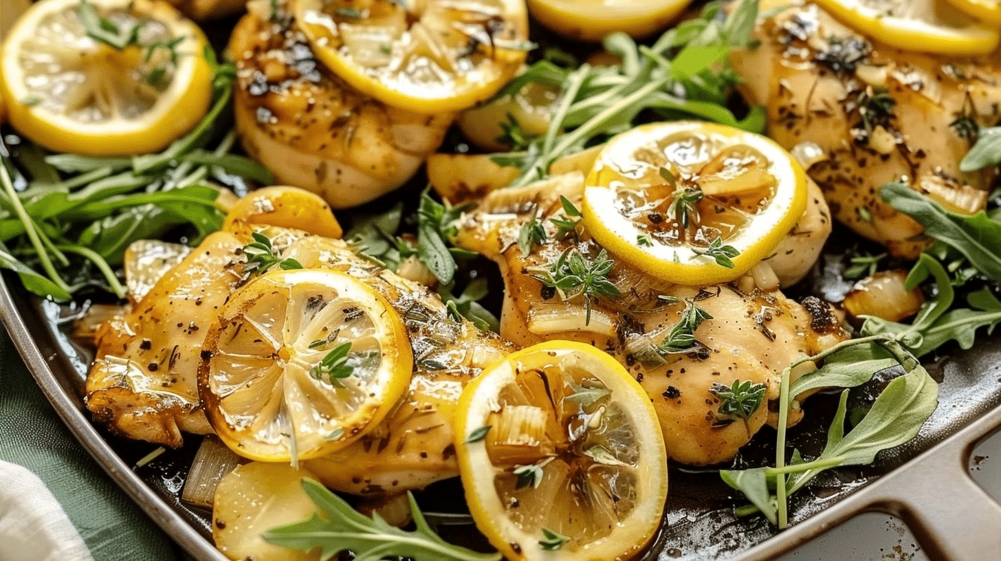 Sheet Pan Lemon Chicken Recipe