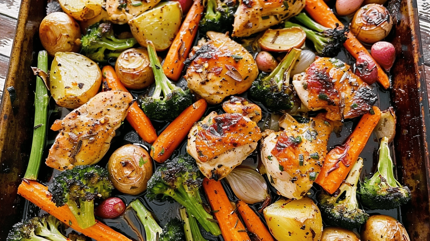 Delicious Sheet Pan Chicken and Veggies