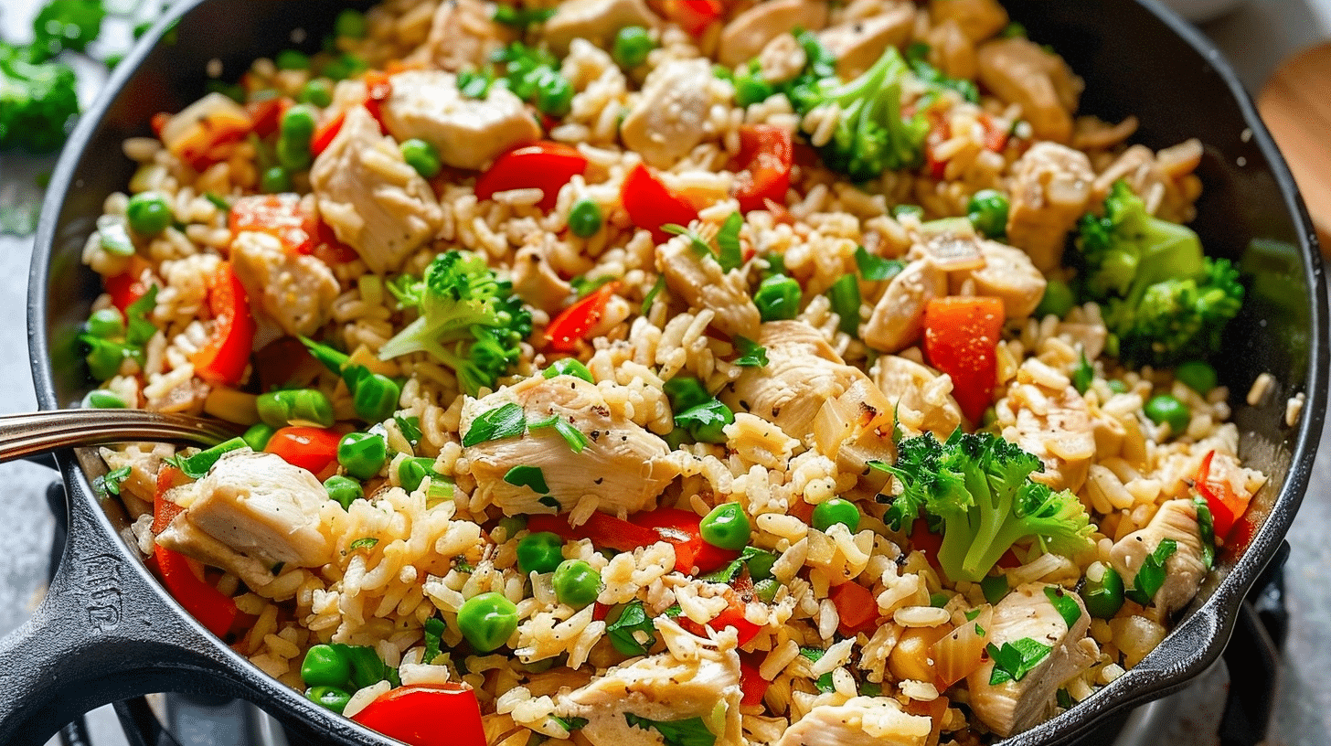 Healthy Chicken Rice Skillet: A Balanced Delight