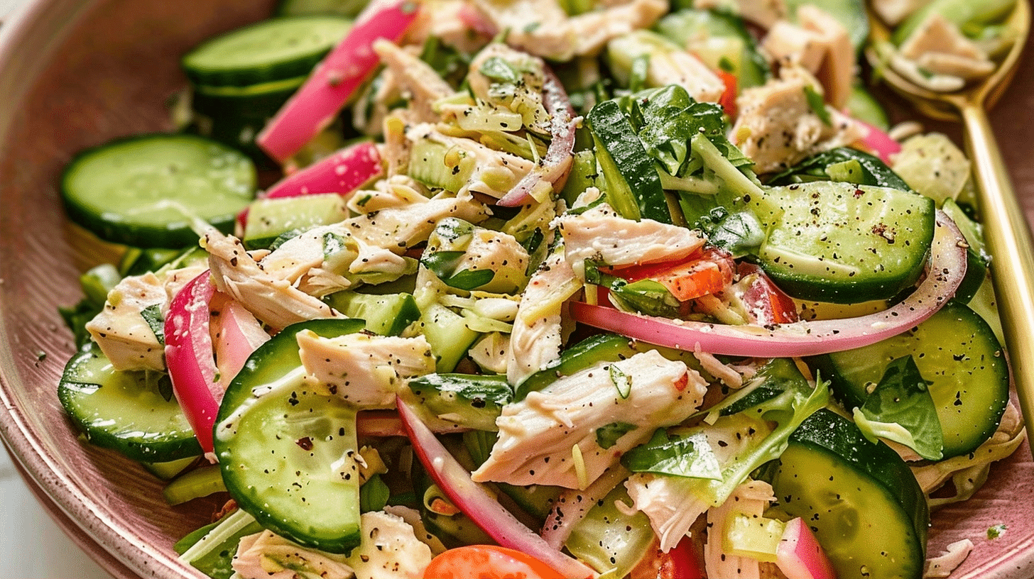 Healthy Cucumber Chicken Salad
