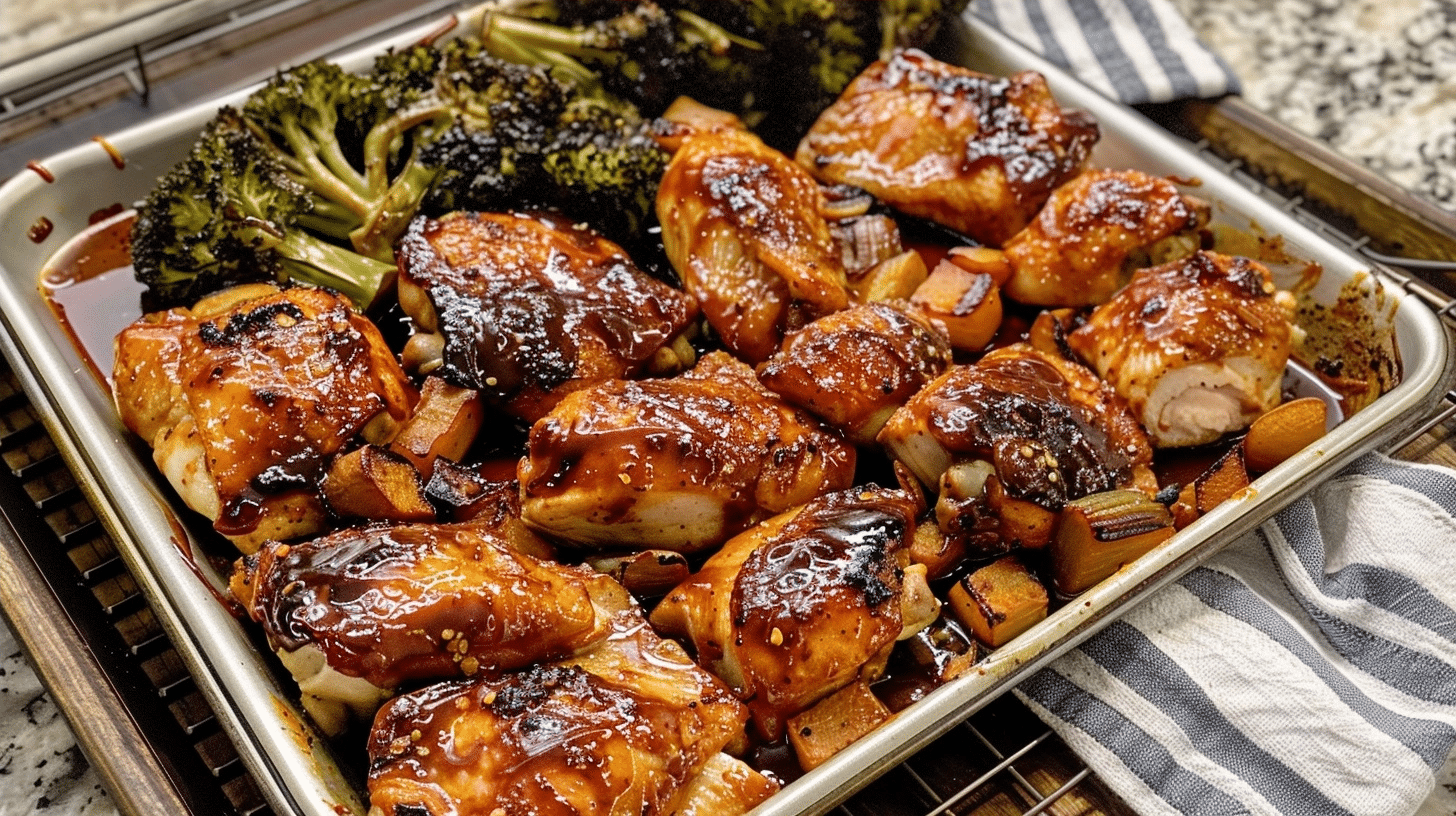 Sheet Pan BBQ Chicken with Vegetables