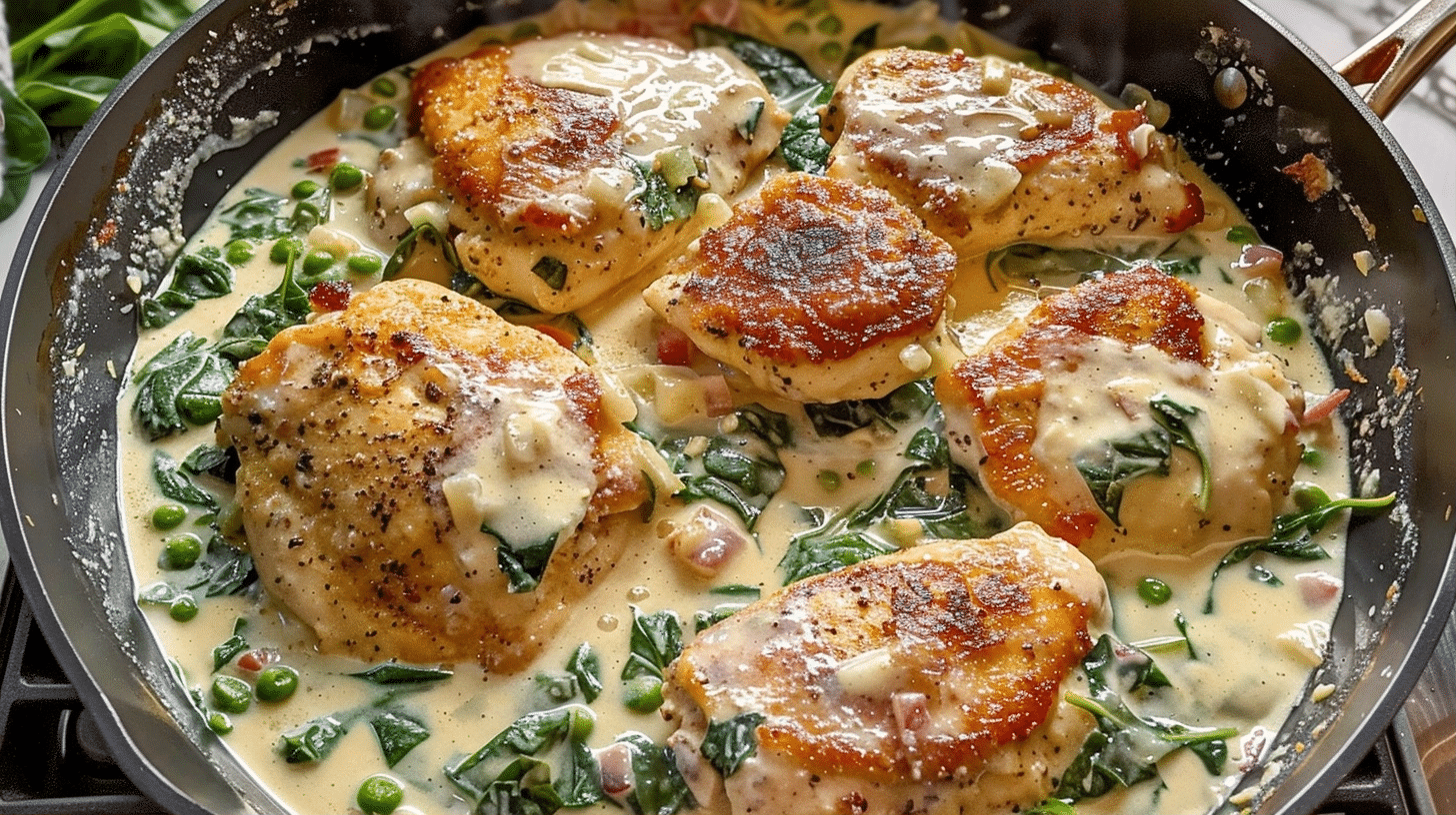 Creamy Spinach Chicken Skillet