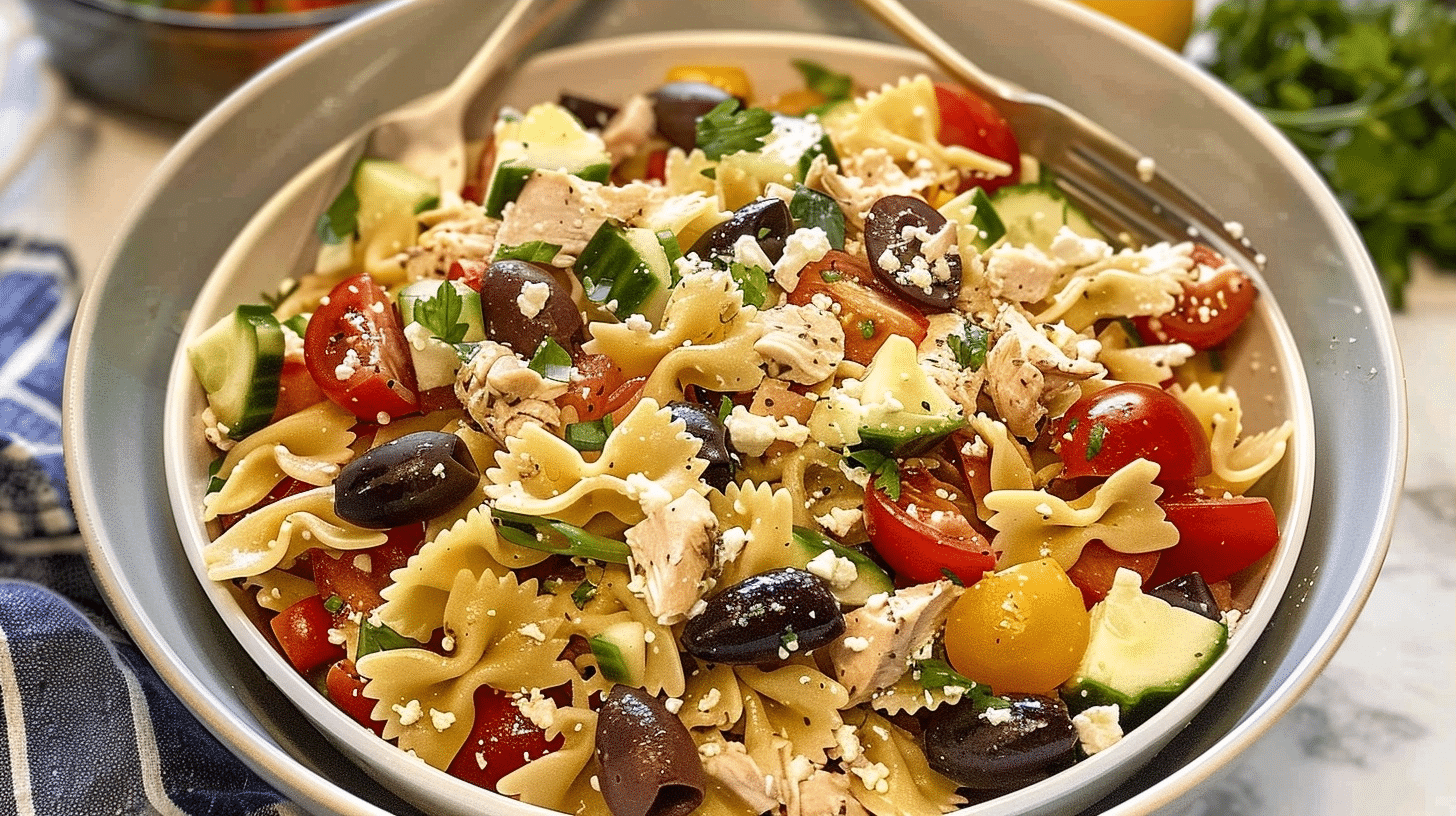 Greek Chicken Pasta Salad Recipe