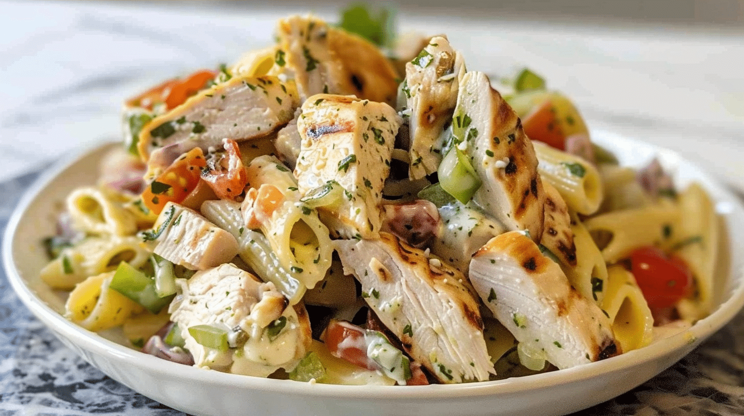 Greek Chicken Pasta Salad: A Flavorful Fusion