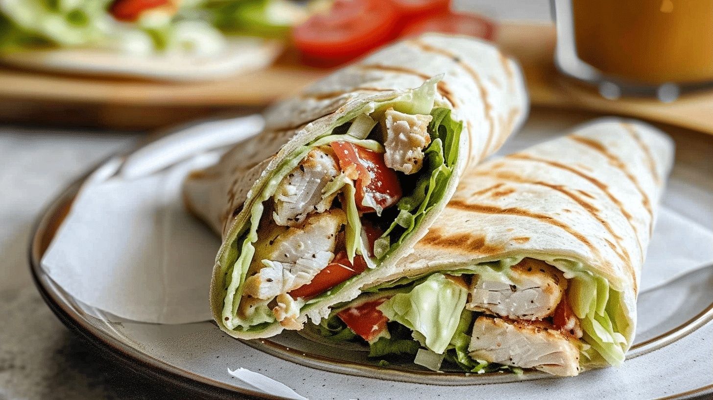Delicious Chicken Caesar Wrap Recipe