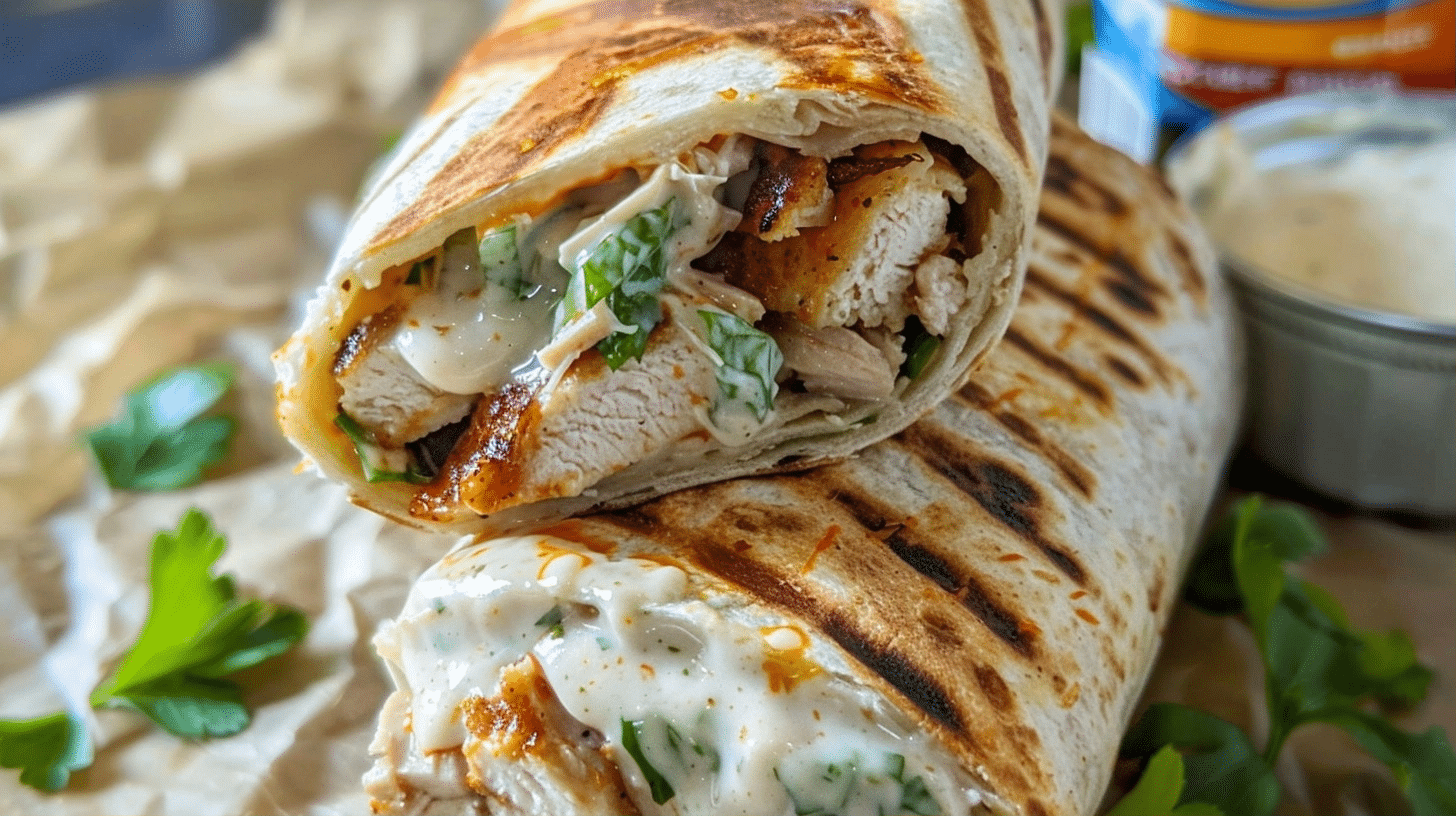 Delicious Chicken Ranch Wrap Recipe