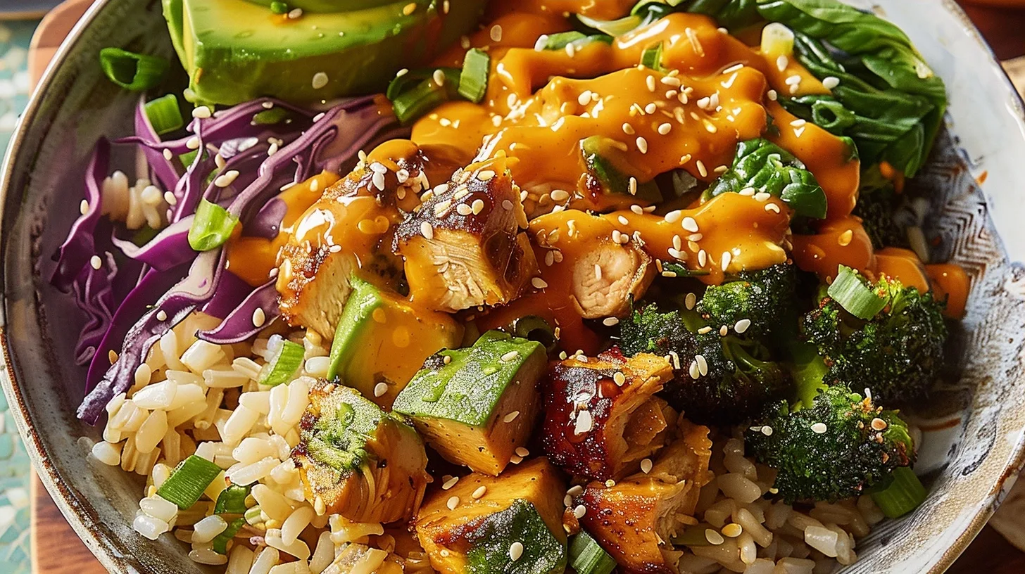 Peanut Chicken Protein Bowl