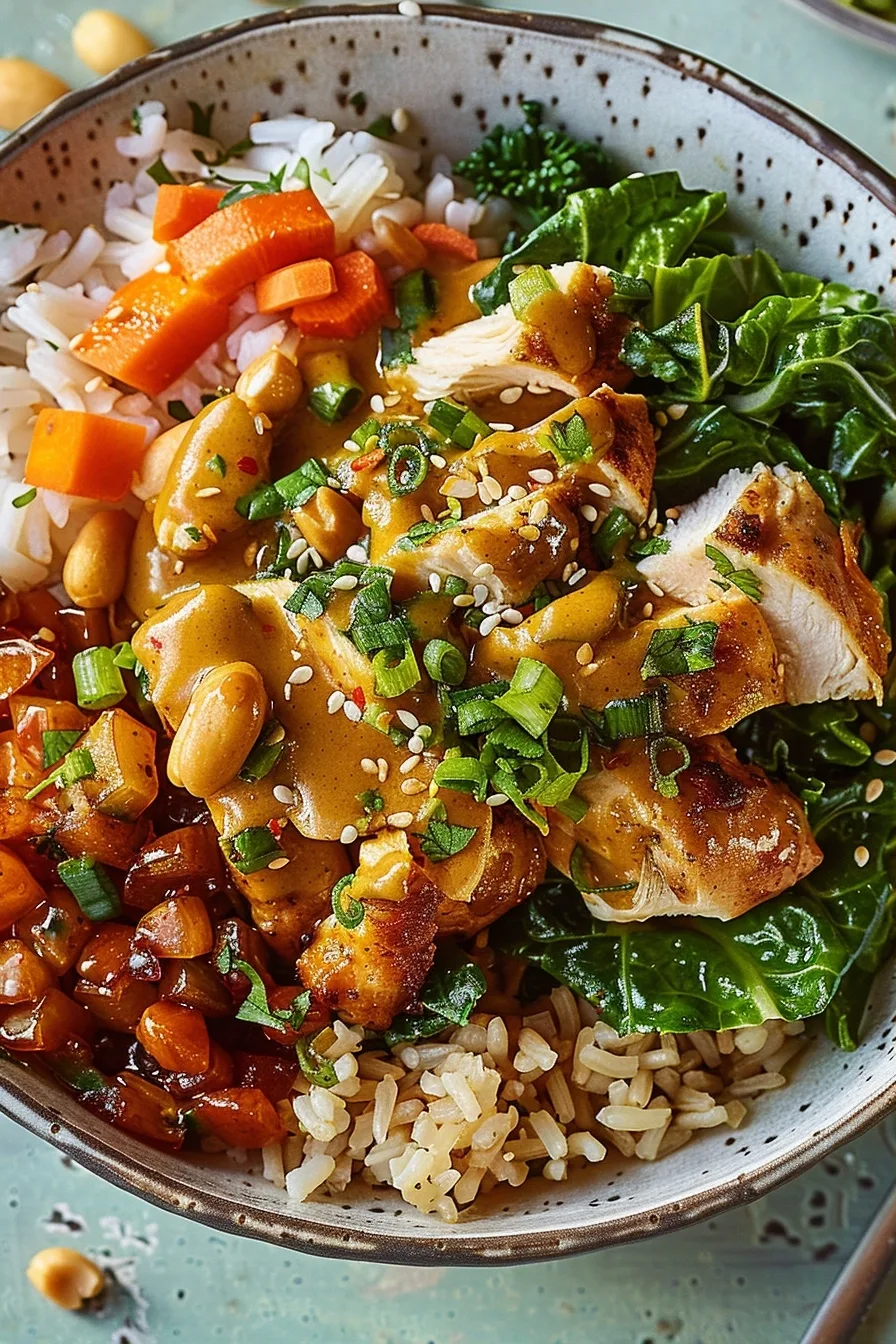Peanut Chicken Protein Bowl 1 image 1781440633935