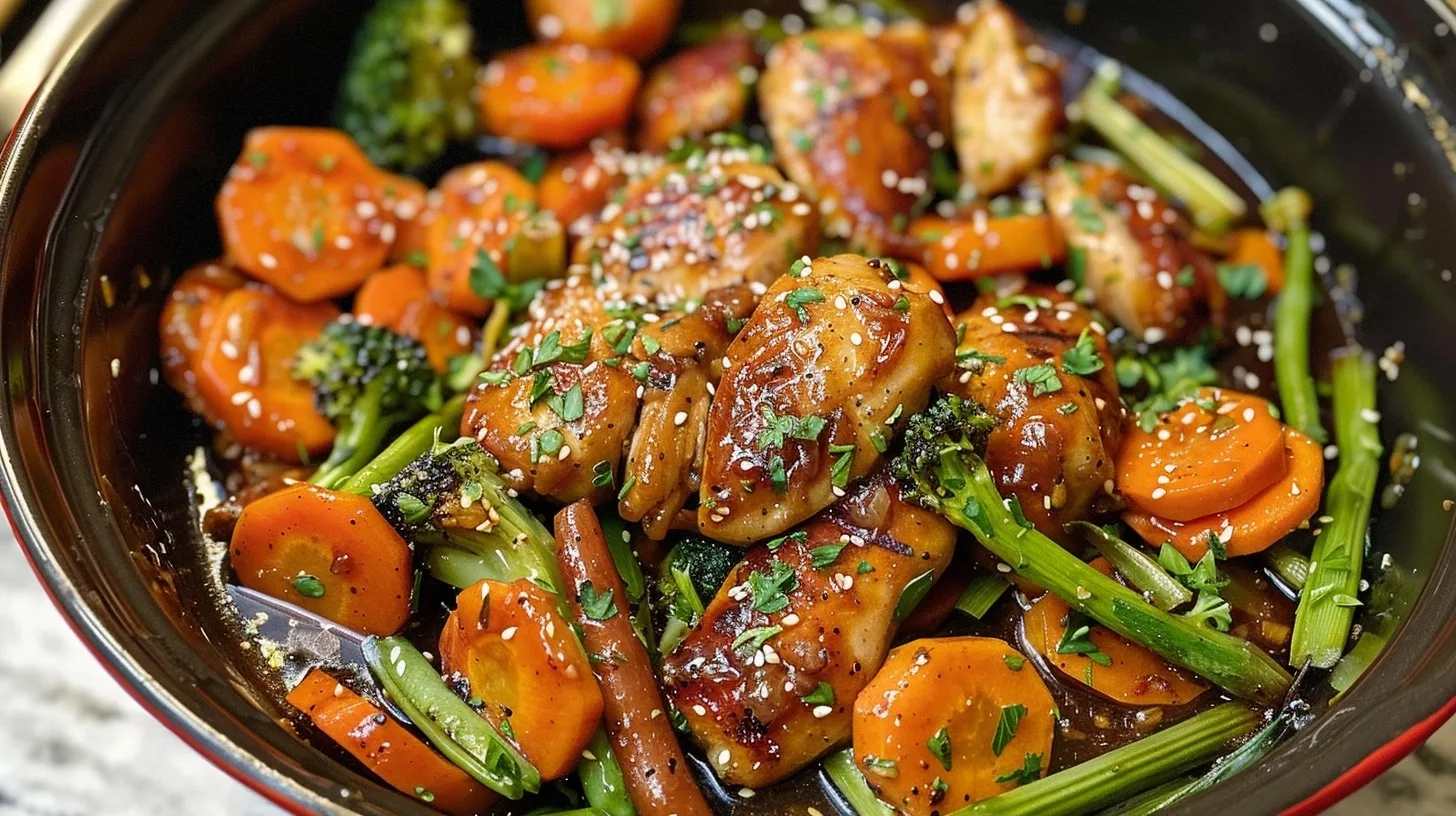 Honey Garlic Chicken and Veggies