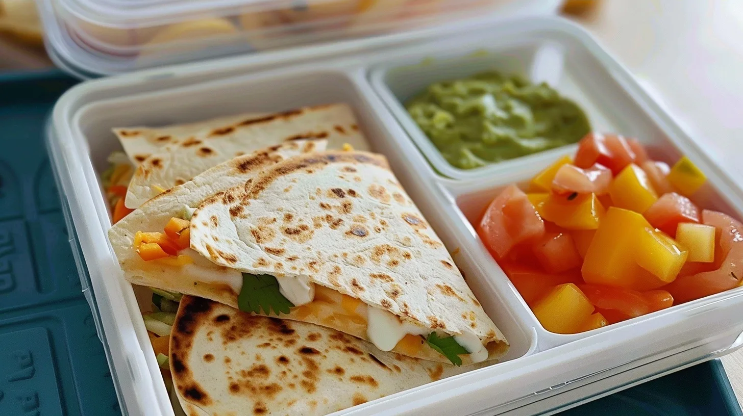 Mini Quesadilla Lunch Boxes for School and Work 2 Mini Quesadilla Lunch Boxes for School and Work