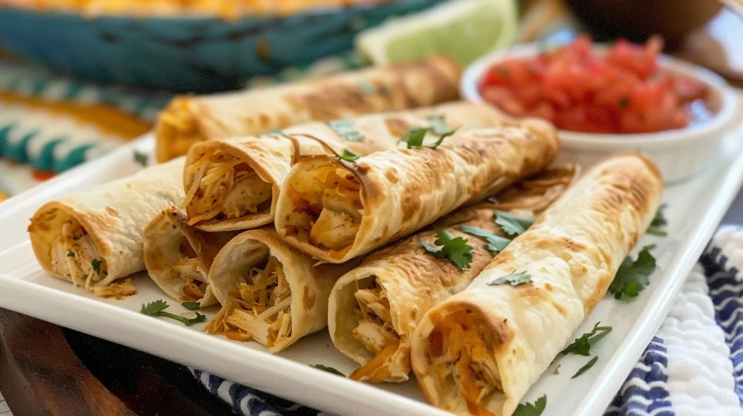 Baked Chicken Taquitos for a Crispy Weeknight Meal