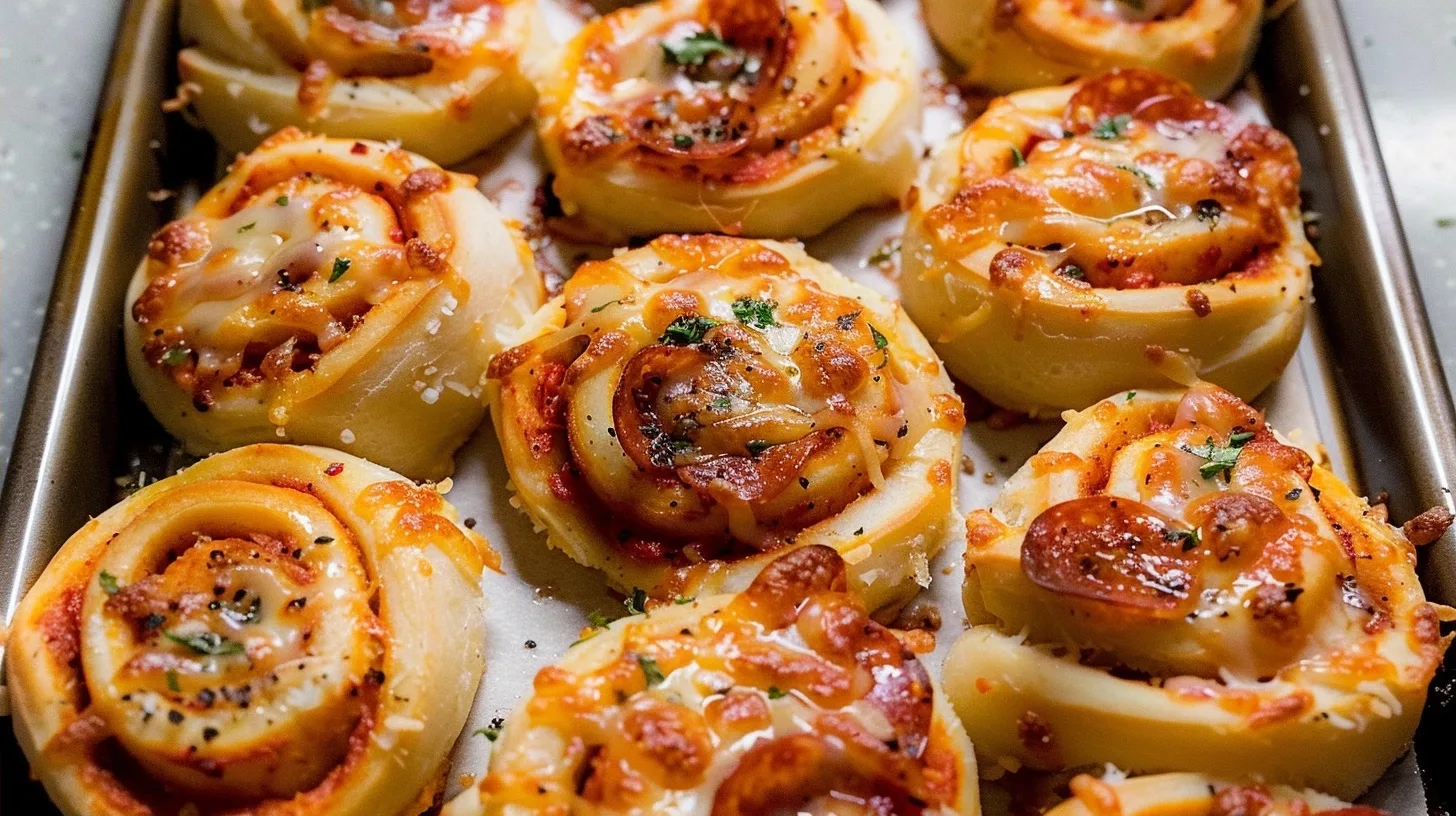 Easy Homemade Pepperoni Pizza Rolls