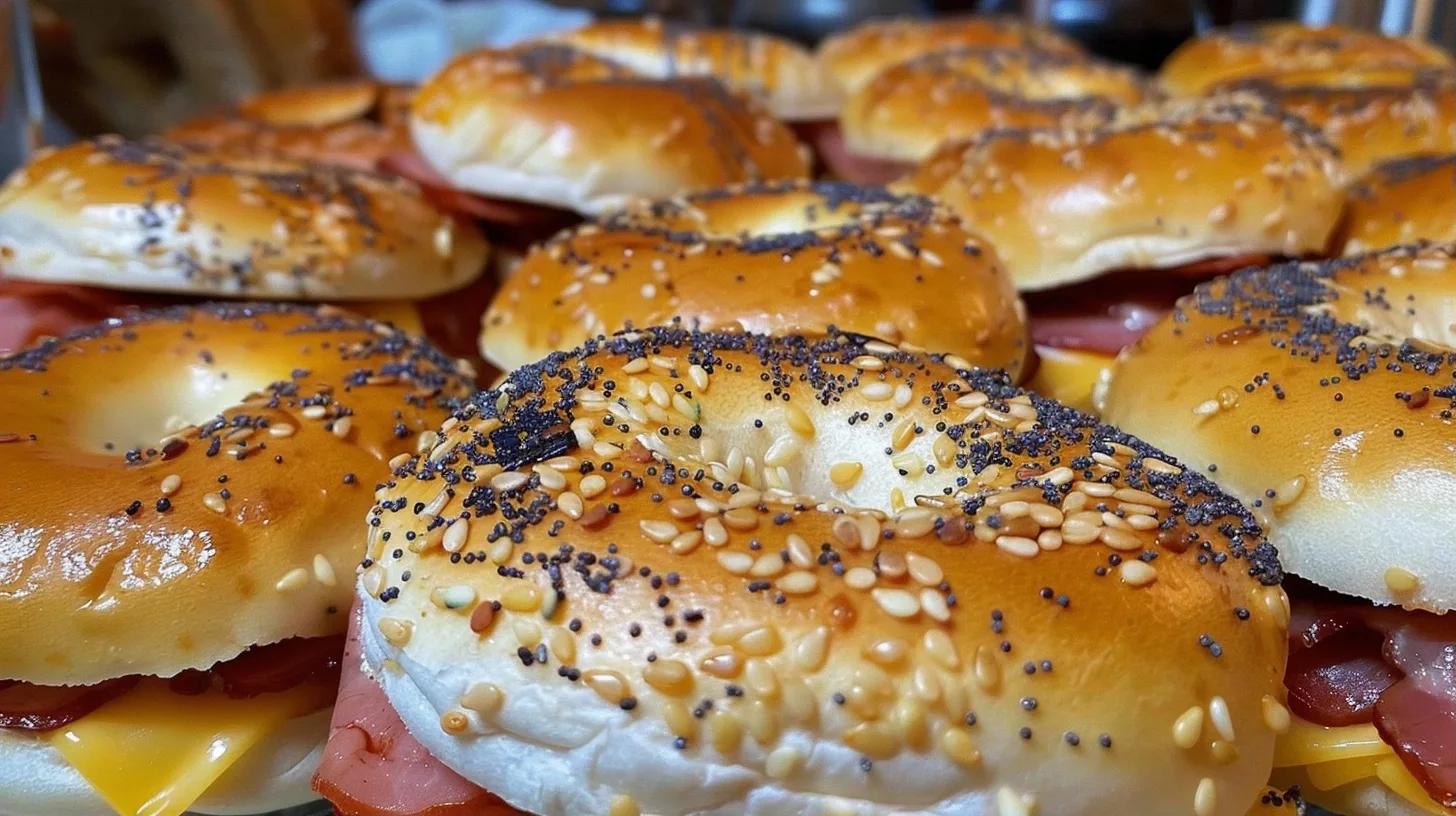 Mini Bagel Sandwiches for Quick and Easy Breakfast