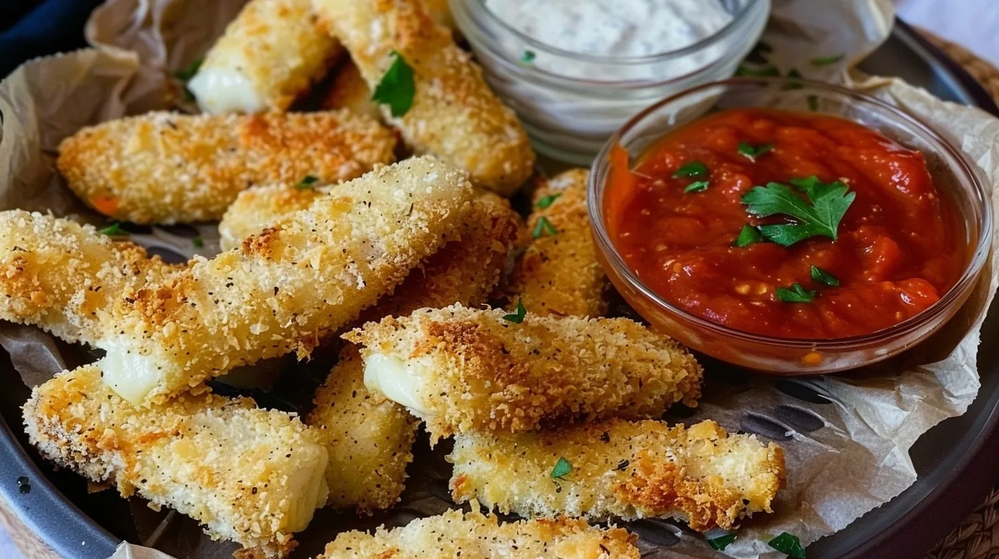 Crispy Air Fryer Cheese Sticks Easy Homemade Recipe