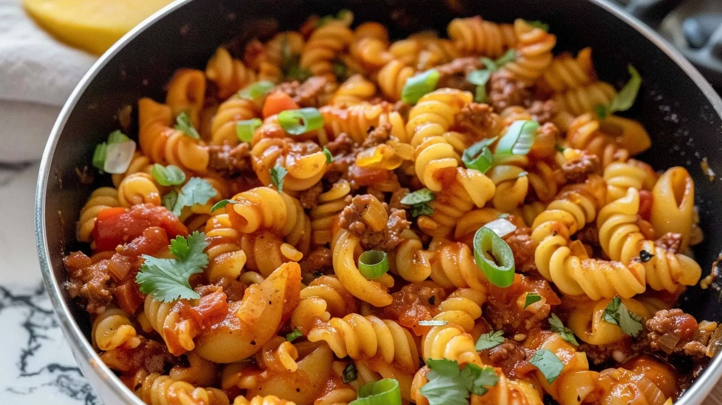 One-Pot Beef Taco Pasta Recipe for Busy Weeknights