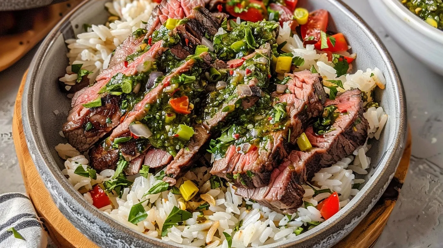 Chimichurri Steak Rice Bowls Recipe for Easy Dinners