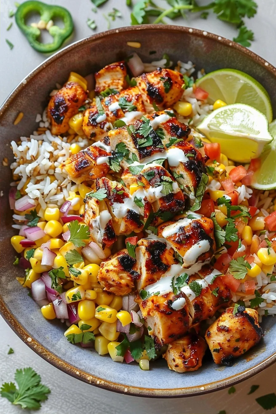 Mexican Street Corn Chicken Bowls for Easy Dinner 1 image 1785534032339