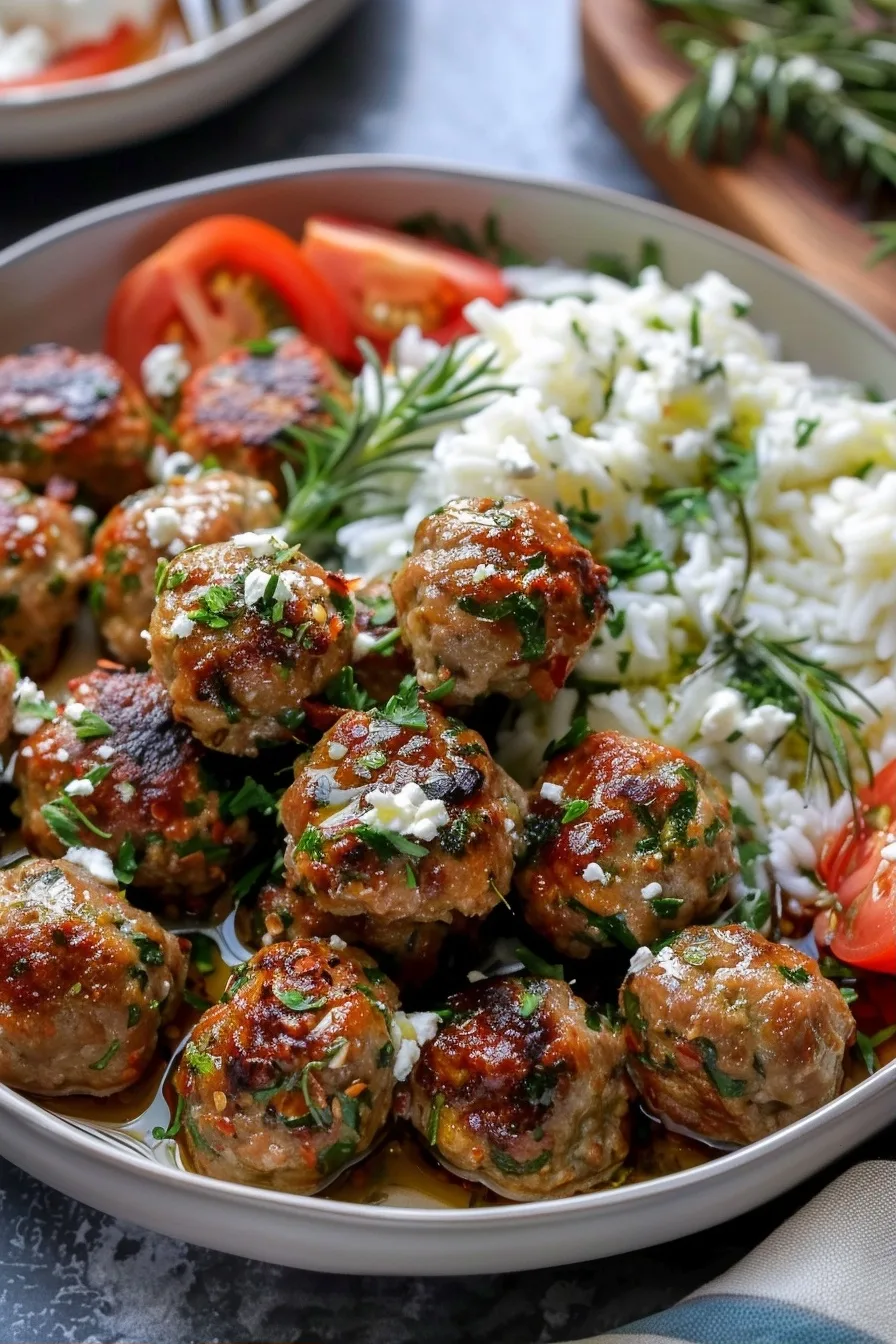 Greek Turkey Meatballs with Homemade Tzatziki Sauce 2 image 1785621758278