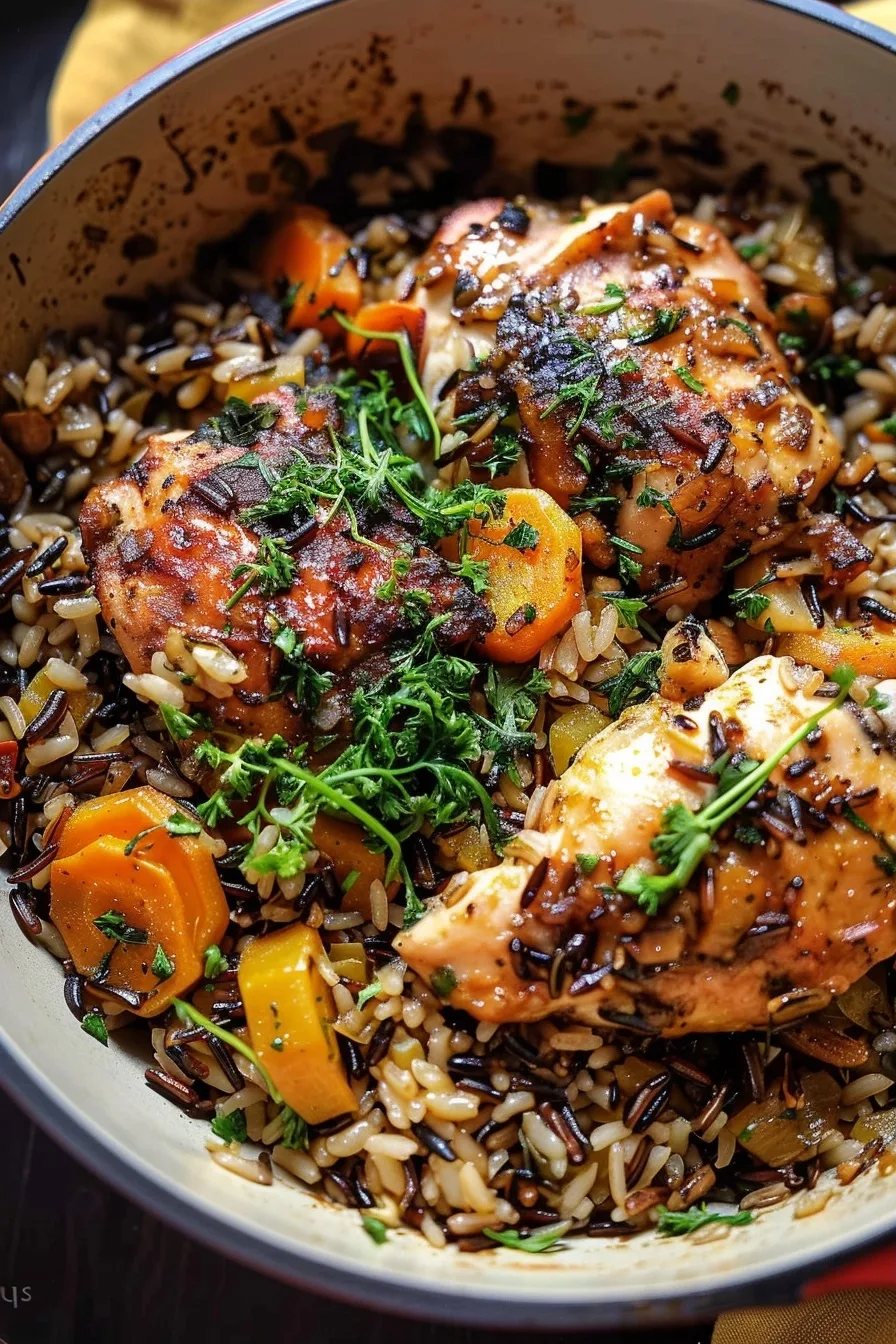 Harvest Chicken and Wild Rice One Pan Dinner 2 image 1785876380963