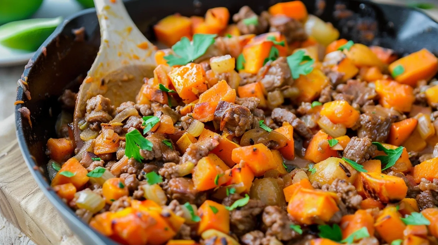 Beef and Sweet Potato Skillet: A Hearty One-Pan Meal
