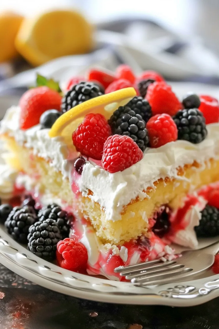 Berry Lemonade Poke Cake: A Zesty Refreshing Dessert 2 image 1786222986368