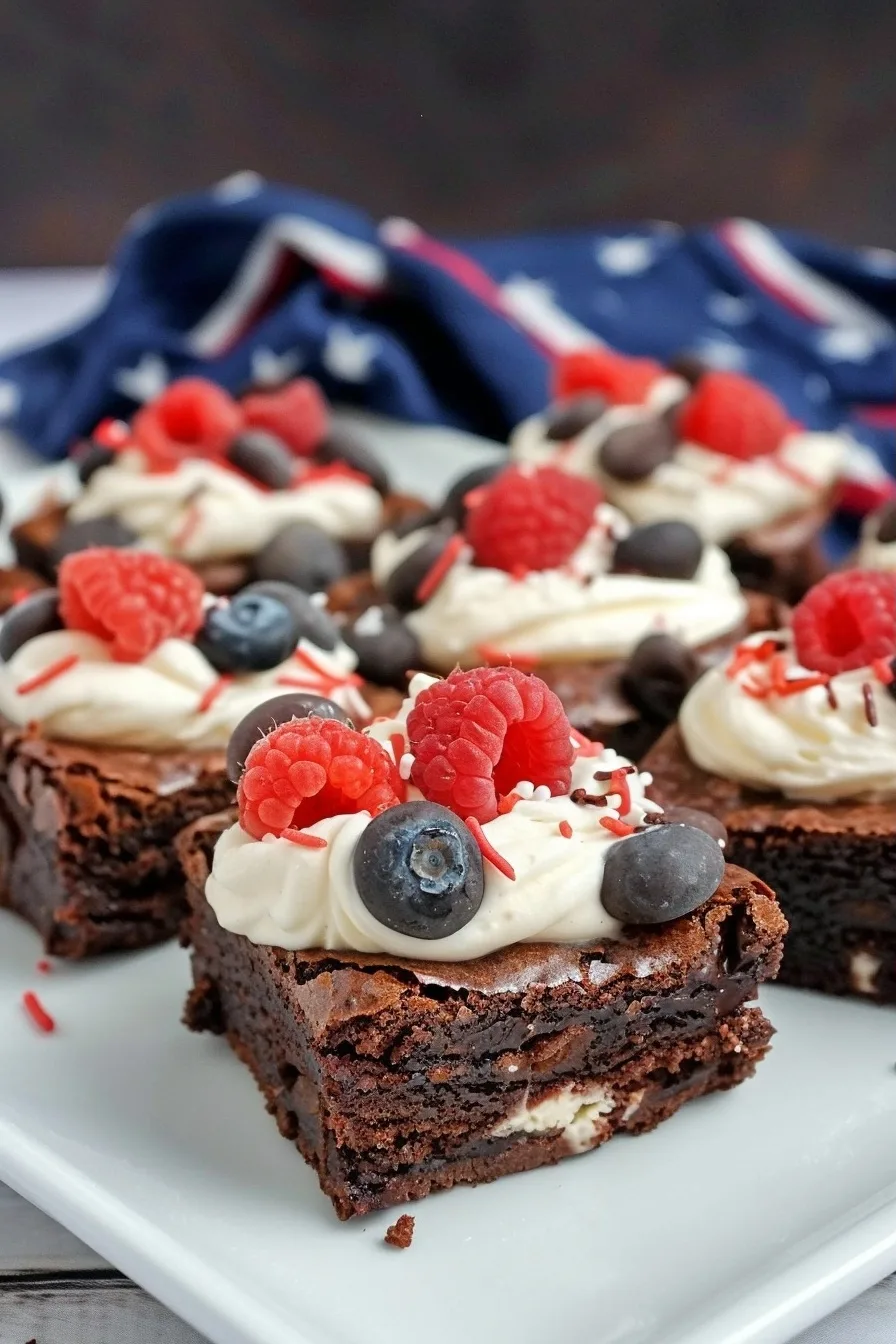 Patriotic Cheesecake Brownies for Summer Celebrations 2 image 1786278844620