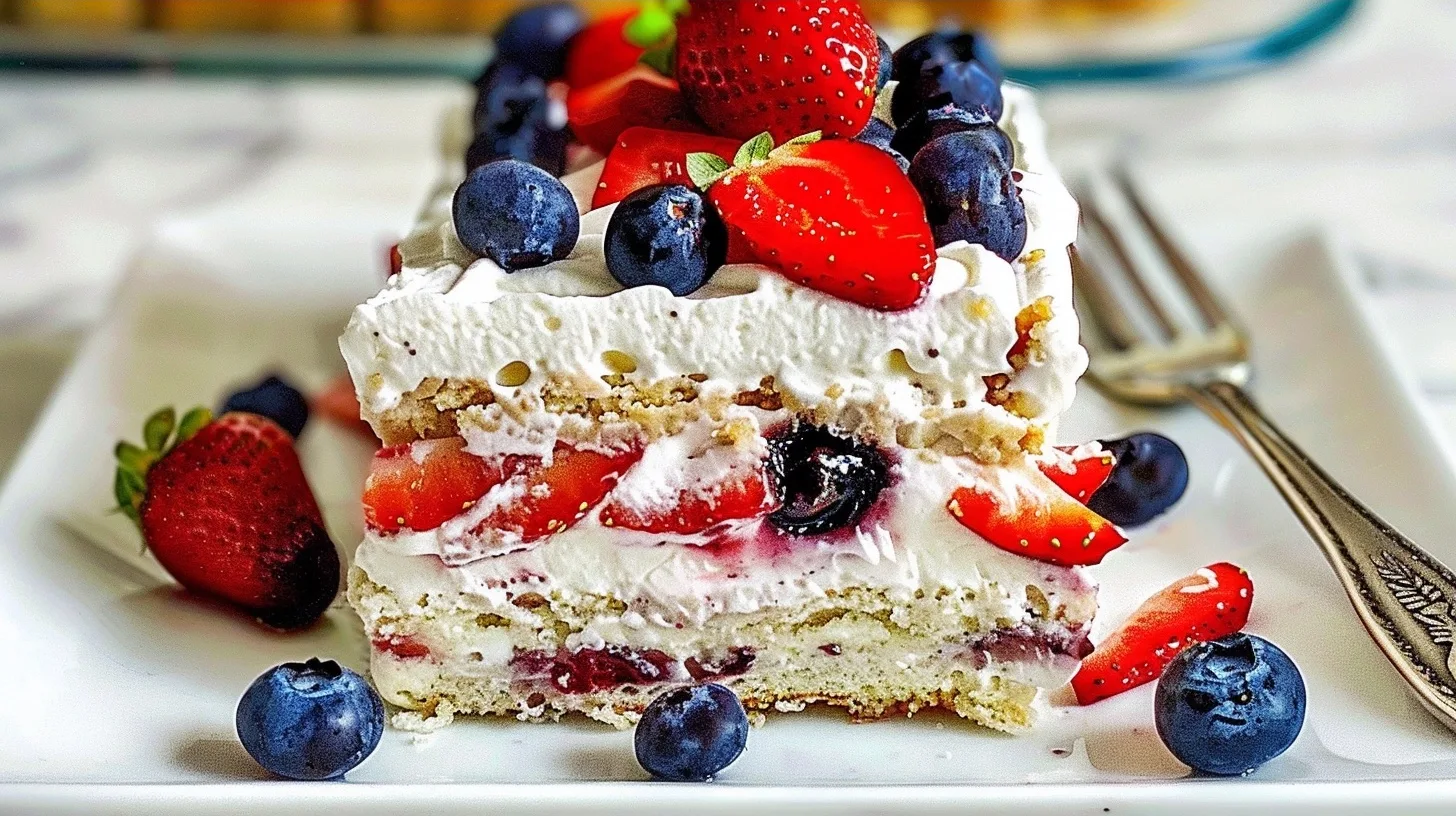 Strawberry Blueberry Icebox Cake Recipe