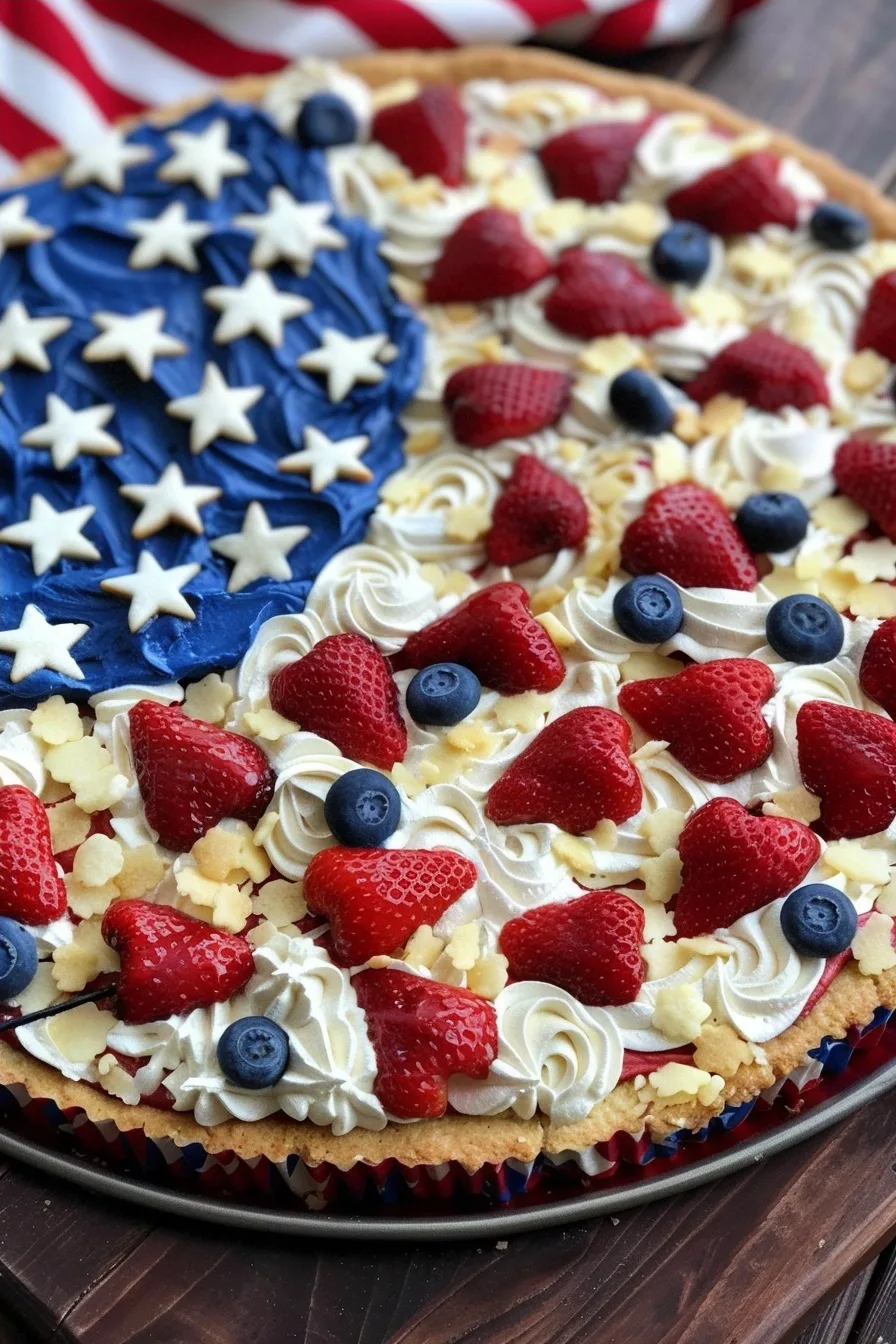 Patriotic Sugar Cookie Pizza For Summer Celebrations 2 image 1786279591134