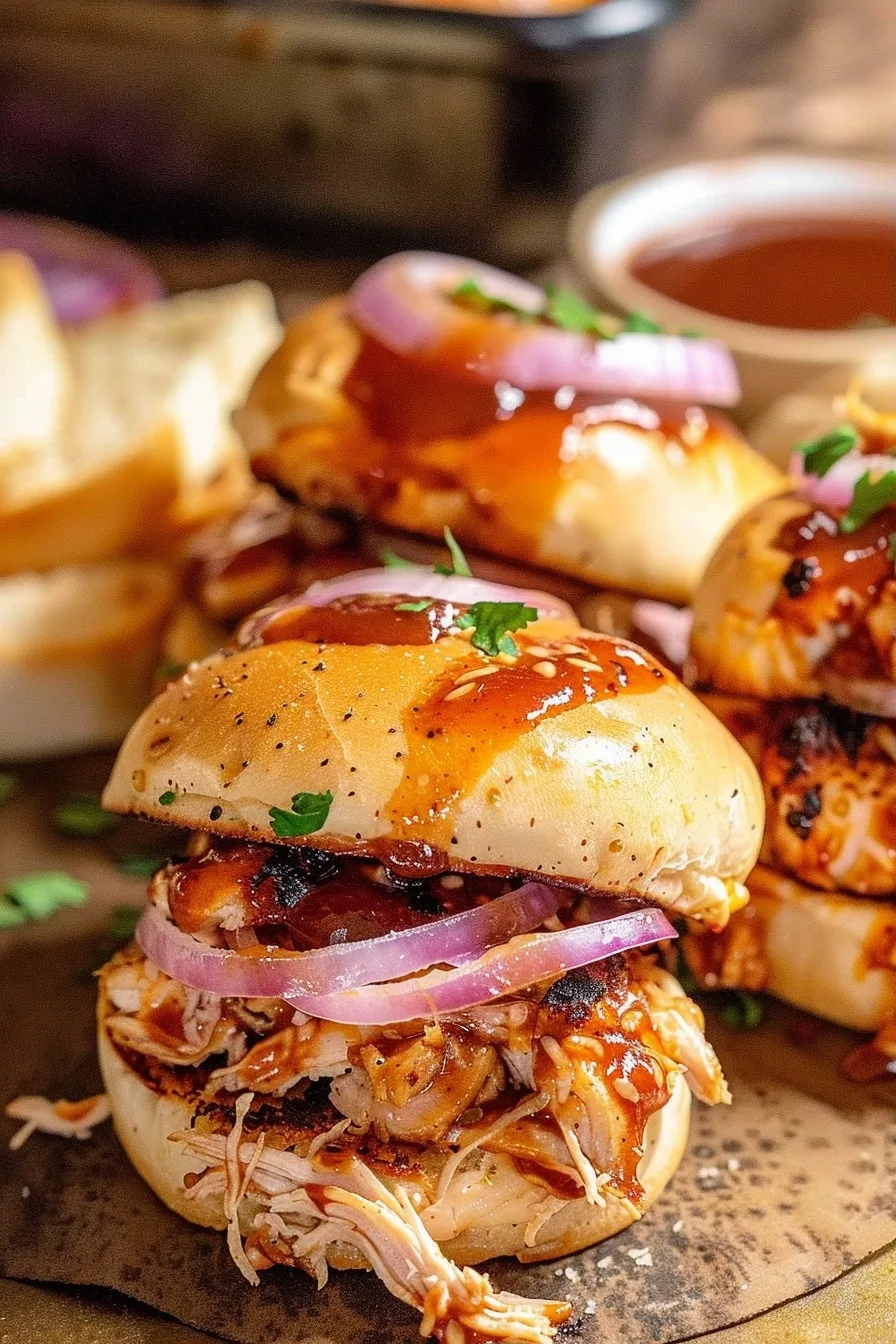 BBQ Chicken Sliders Made With Shredded Rotisserie Chicken 1 image 1786368155448
