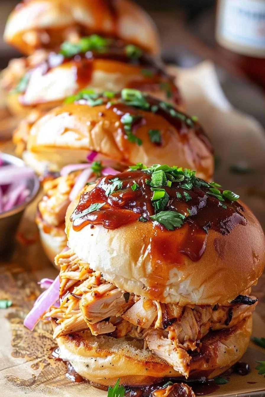 BBQ Chicken Sliders Made With Shredded Rotisserie Chicken 2 image 1786368157206