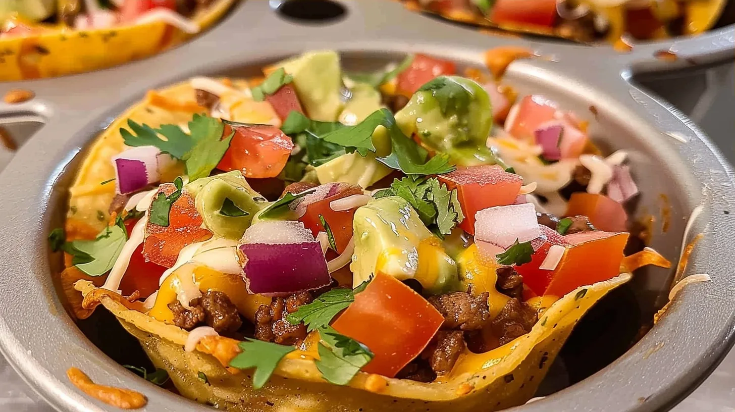 Loaded Beef Taco Cups: A Perfect Party Appetizer