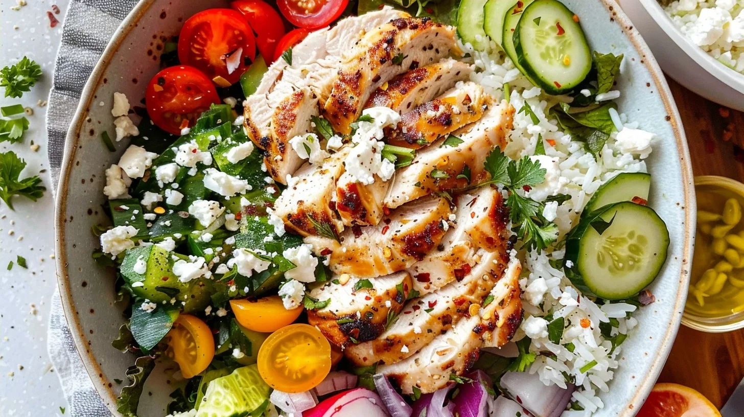 Chicken Herb Feta Bowls: A Fresh Nutritious Meal