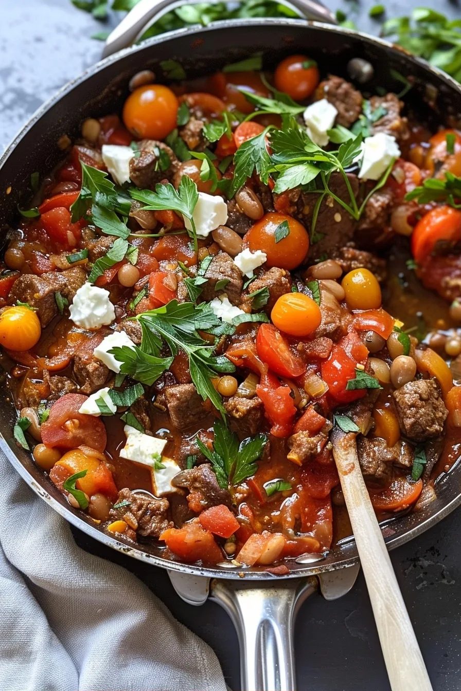 Mediterranean Beef Tomato Skillet 2 image 1786721678048