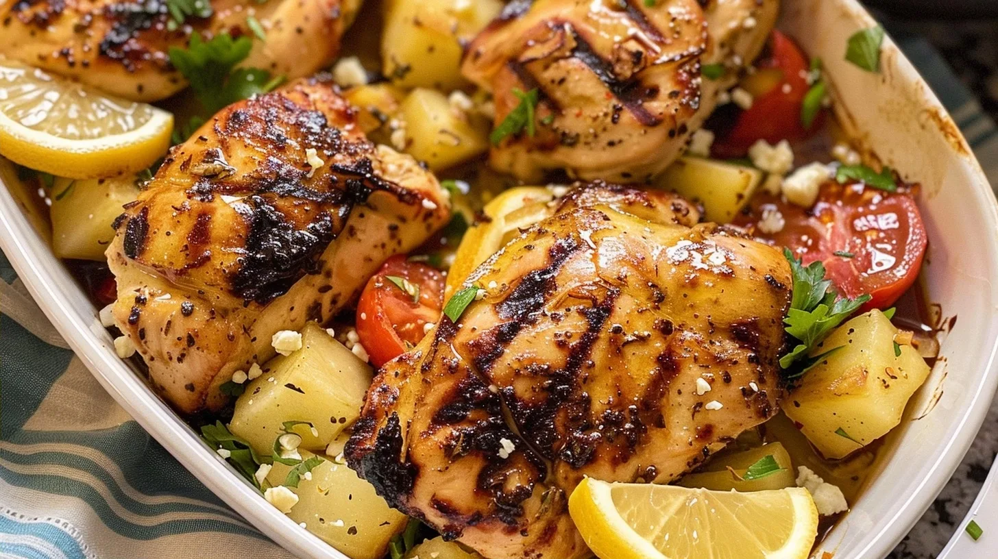 Lemon Chicken Feta Plates for Easy Weeknight Dinners